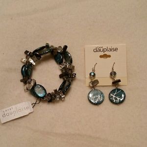Carol Dauplaise Bracelet and Earrings