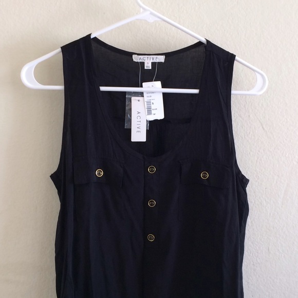 Black tank top
