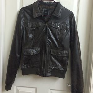 Obey faux leather jacket