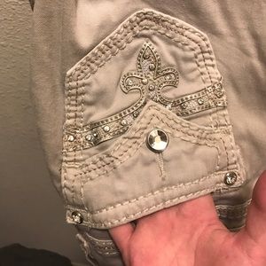 Rock revival khaki jeans