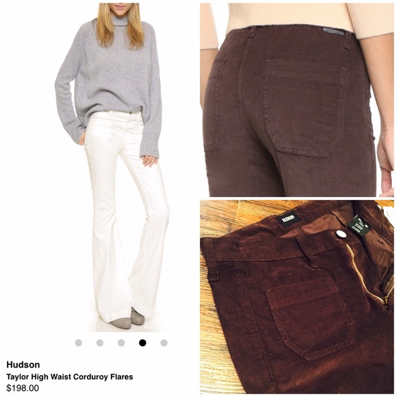 NWT Hudson FLAW High Waist Taylor Flare Cords - Picture 3 of 9
