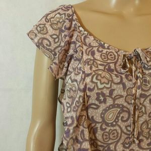 American Eagle "Pink Paisley" Sleeveless Top.