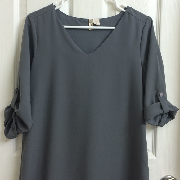 Grey slip on dress - Picture 2 of 4