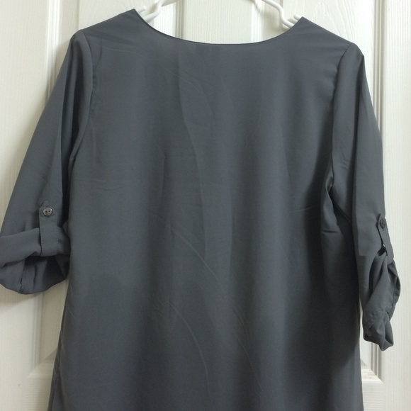 Grey slip on dress - Picture 4 of 4
