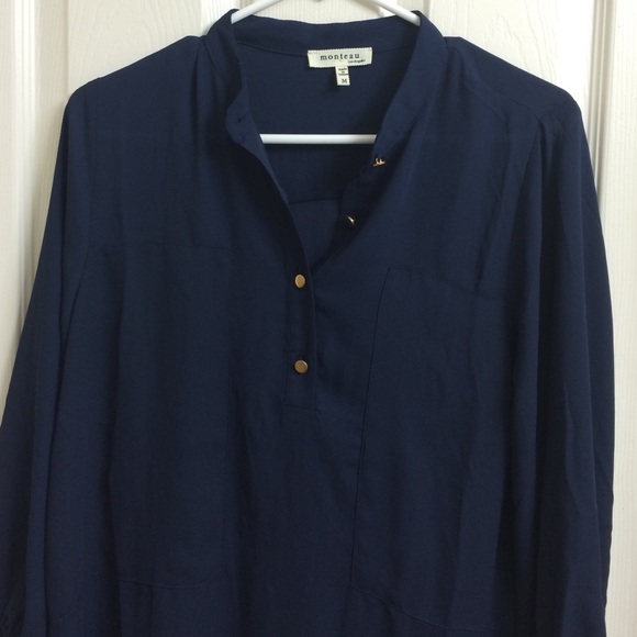 Dark blue slip on dress - Picture 2 of 4