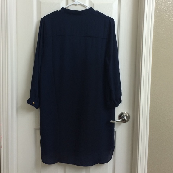 Dark blue slip on dress - Picture 4 of 4