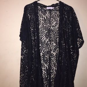 Long lace kimono