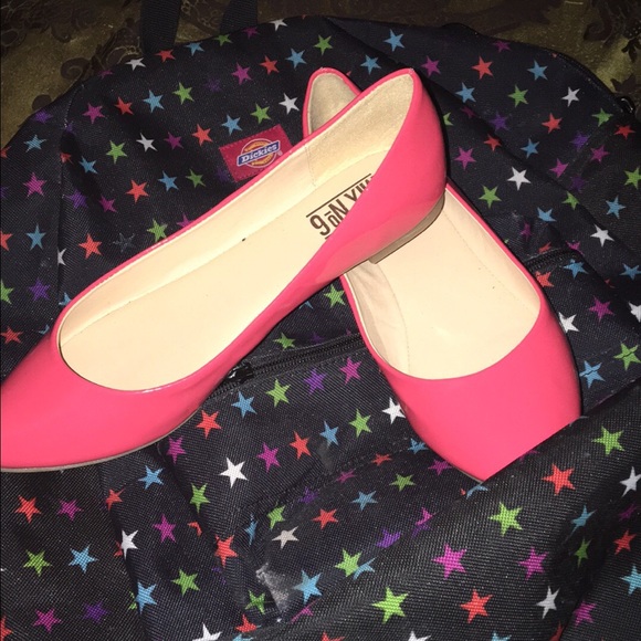 Hot pink target flat  shoes