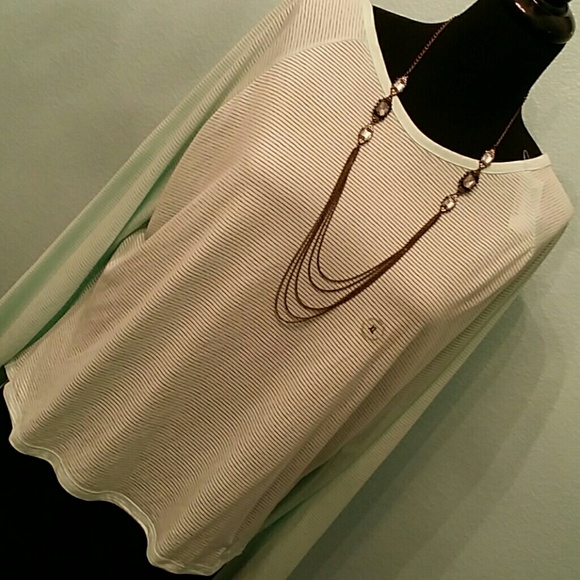 Mint green cute drop back top