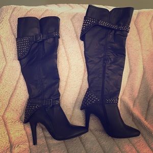 Vegan Knee High Boots