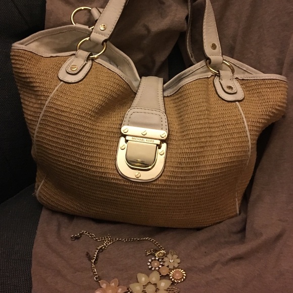 Micheal Kors straw bag