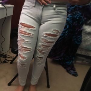 Stressed jeans size 6