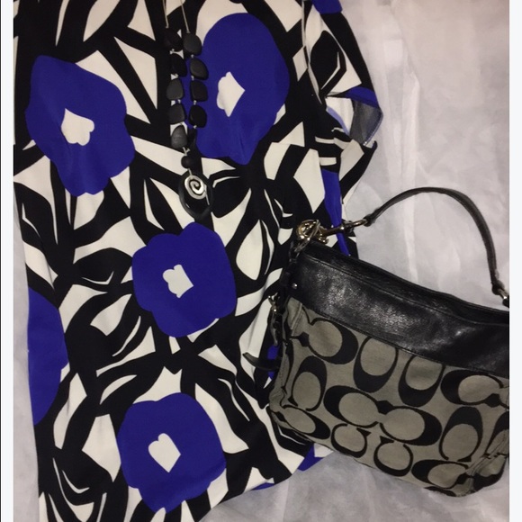 Coach black & grey purse