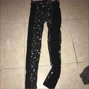 Pink Victoria's Secret fashion show leggings