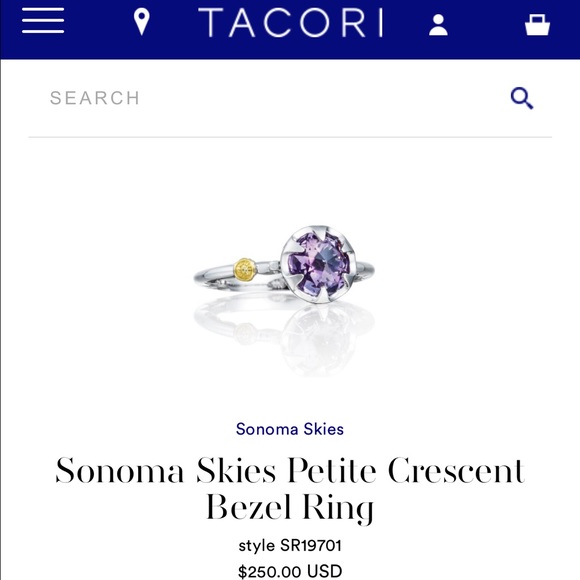 FLASH SALE! Tacori Sonoma Skies Ring
