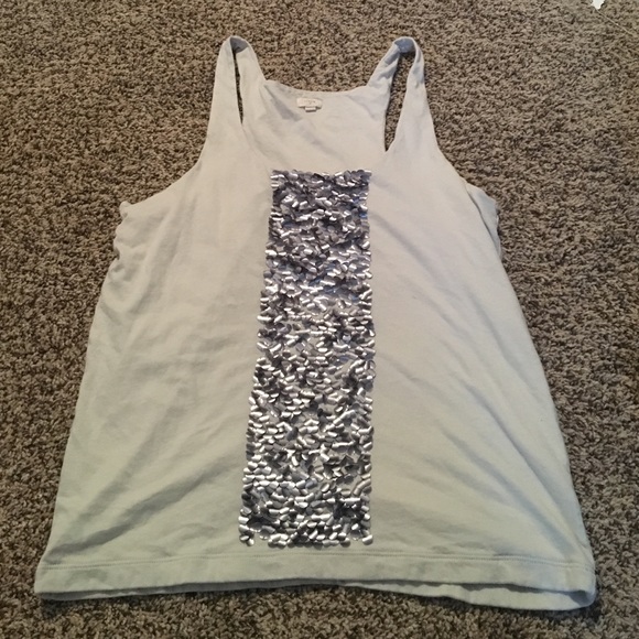 J. Crew sequin tank size small