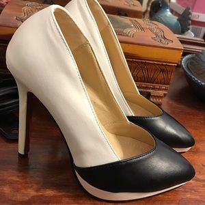 Kingsber Black&White Pumps