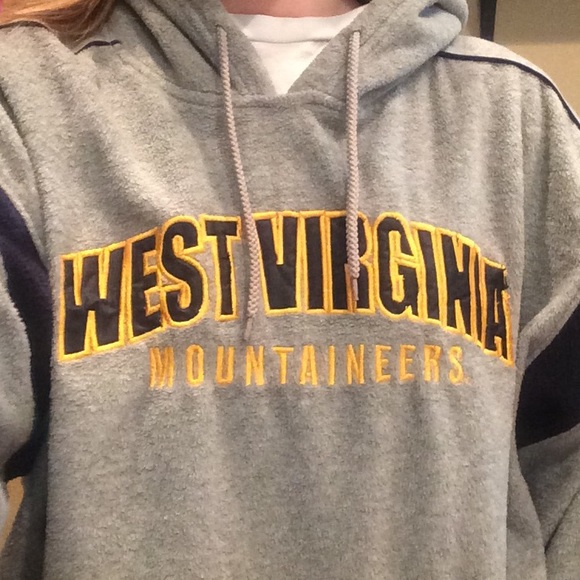 WVU Gray Hoodie, size large (fits like medium)