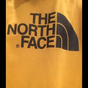 North Face Yellow Hoodie, size XL