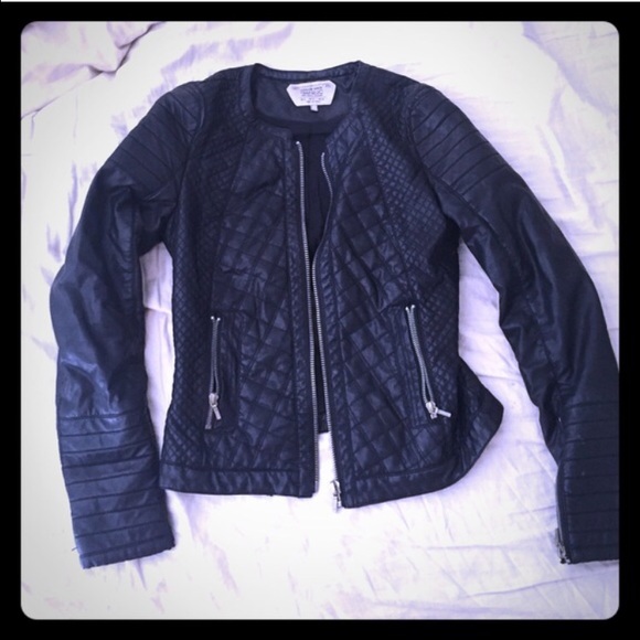Zara faux leather jacket