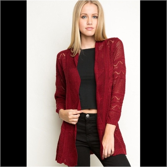 Brandy Melville red cardigan