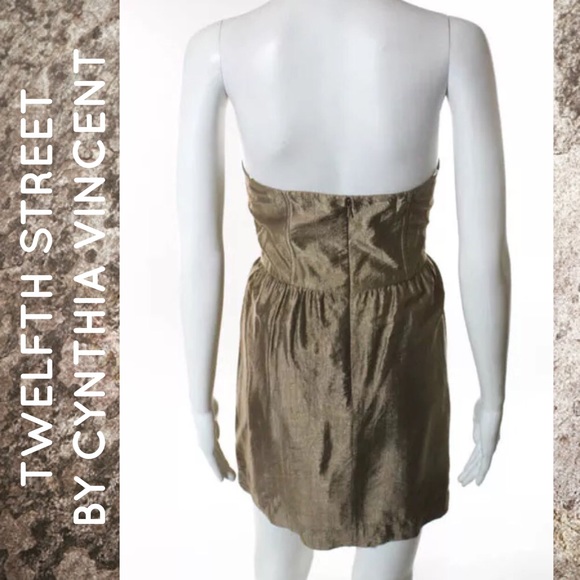 12thSTREET By CYNTHIA VINCENT Champagne Strapless - Picture 2 of 4
