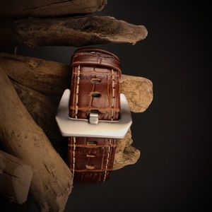Leather Strap for Apple Watch 42mm Brown