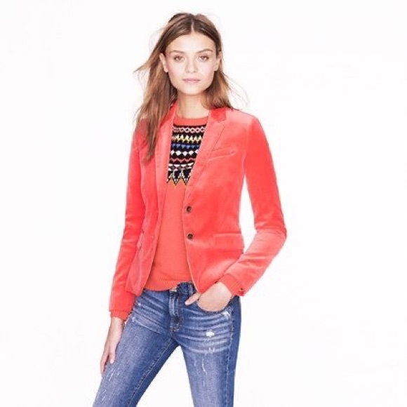 *perfect condition* J Crew Velvet Blazer