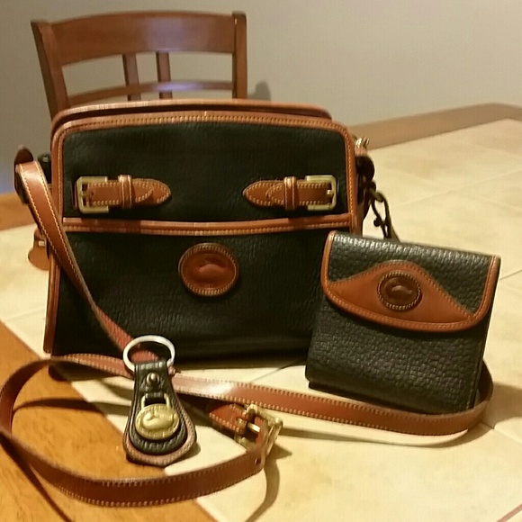 Vintage Dooney & Bourke purse, wallet &key chain