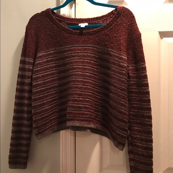 Nordstrom maroon and grey sweater size large