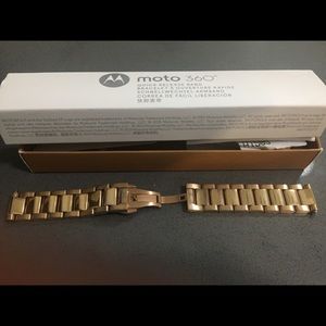 Motorola 360 Stainless Steel Rose Gold Band