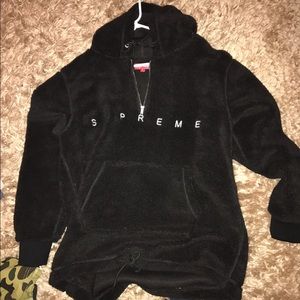 Supreme Black Sherpa Size Large