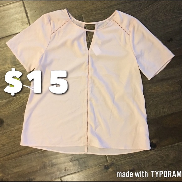 Charming Charlie Blush Blouse