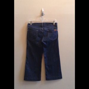 7 For All Mankind 7FAM Dojo Crop Dark Jeans Sz 26