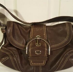 COACH Vintage Leather Small Shoulder Bag Purse