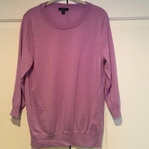 Jcrew lavender 3/4 sleeve sweater Large