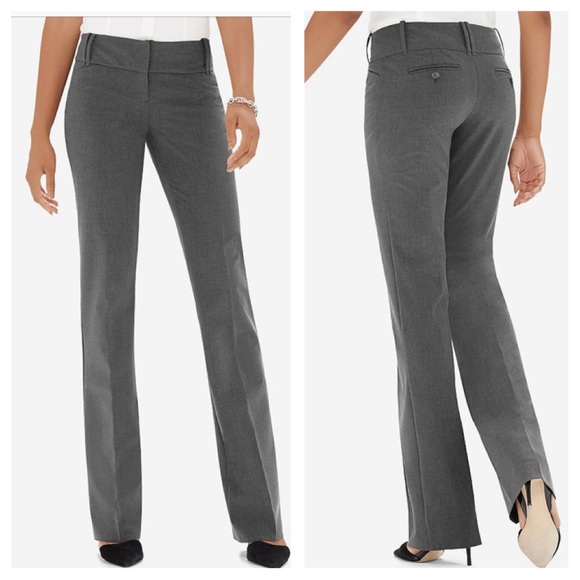 gray bootcut pants
