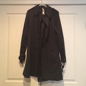 Navy swing trench coat size Large
