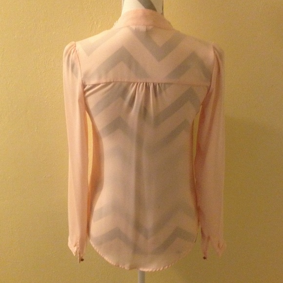 Candies Pastel Pink Top with Embellished Collar - Picture 2 of 4