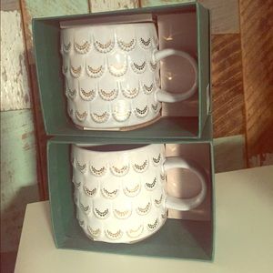 Starbucks Mermaid Scale Grey/Gold set of 2