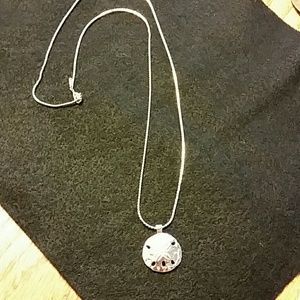 22" Silverplate Necklace with Sand dollar pendant