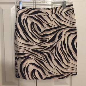 Animal print Loft skirt