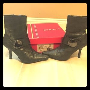 Gray BCBGirls boots with heel!