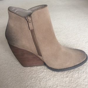 Boots with a wedge heel