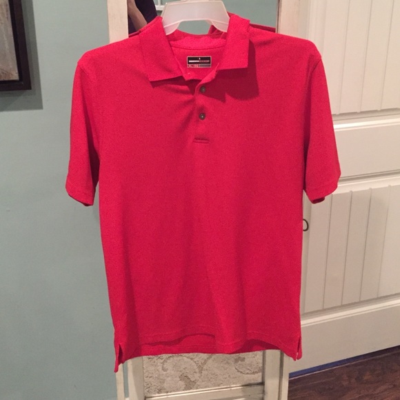 Golf polo with dri fit material