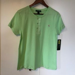 NWT! Lauren Ralph Lauren top in pistachio green