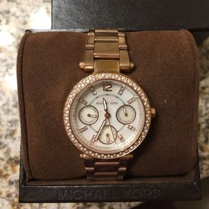 Michael Kors rose gold watch