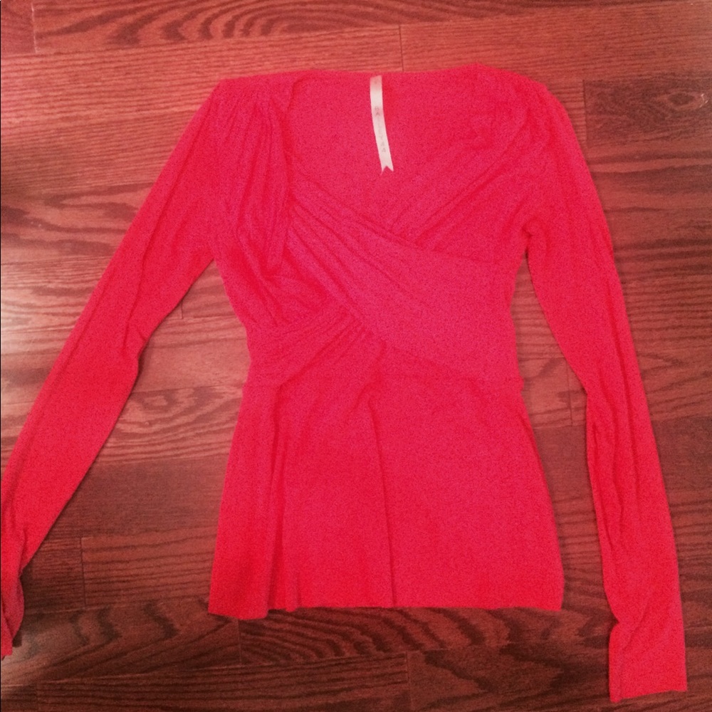 Bailey 44 small red pleated top