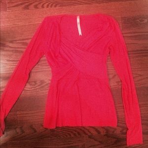 Bailey 44 small red pleated top