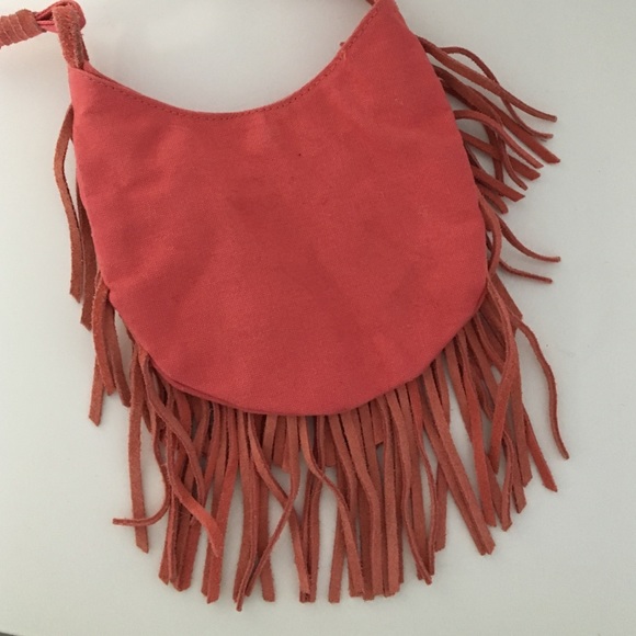 ❕Pink/Peach Fringe CrossBody❕ - Picture 3 of 3